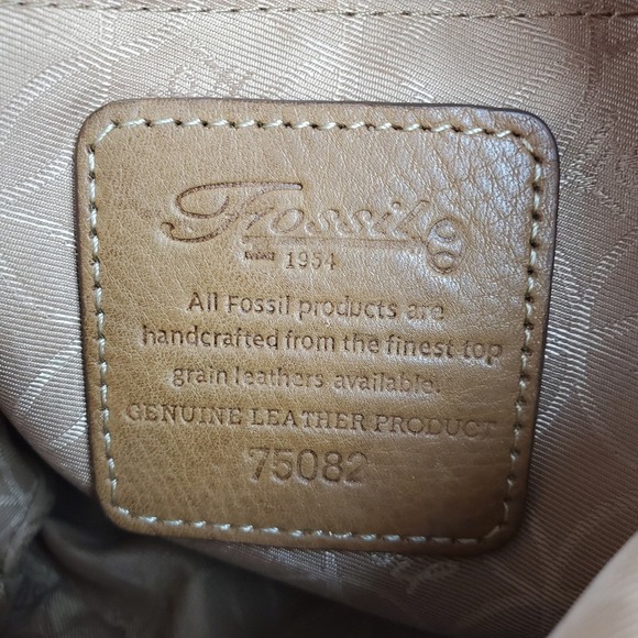 Fossil patchwork leather/suede bag. - Picture 2 of 8